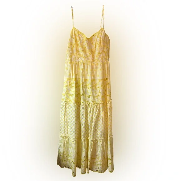 Lilly Pulitzer NWT Women’s Kyla Maxi Dress in St. Tropez Yellow Garden Eyelet - Picture 13 of 15
